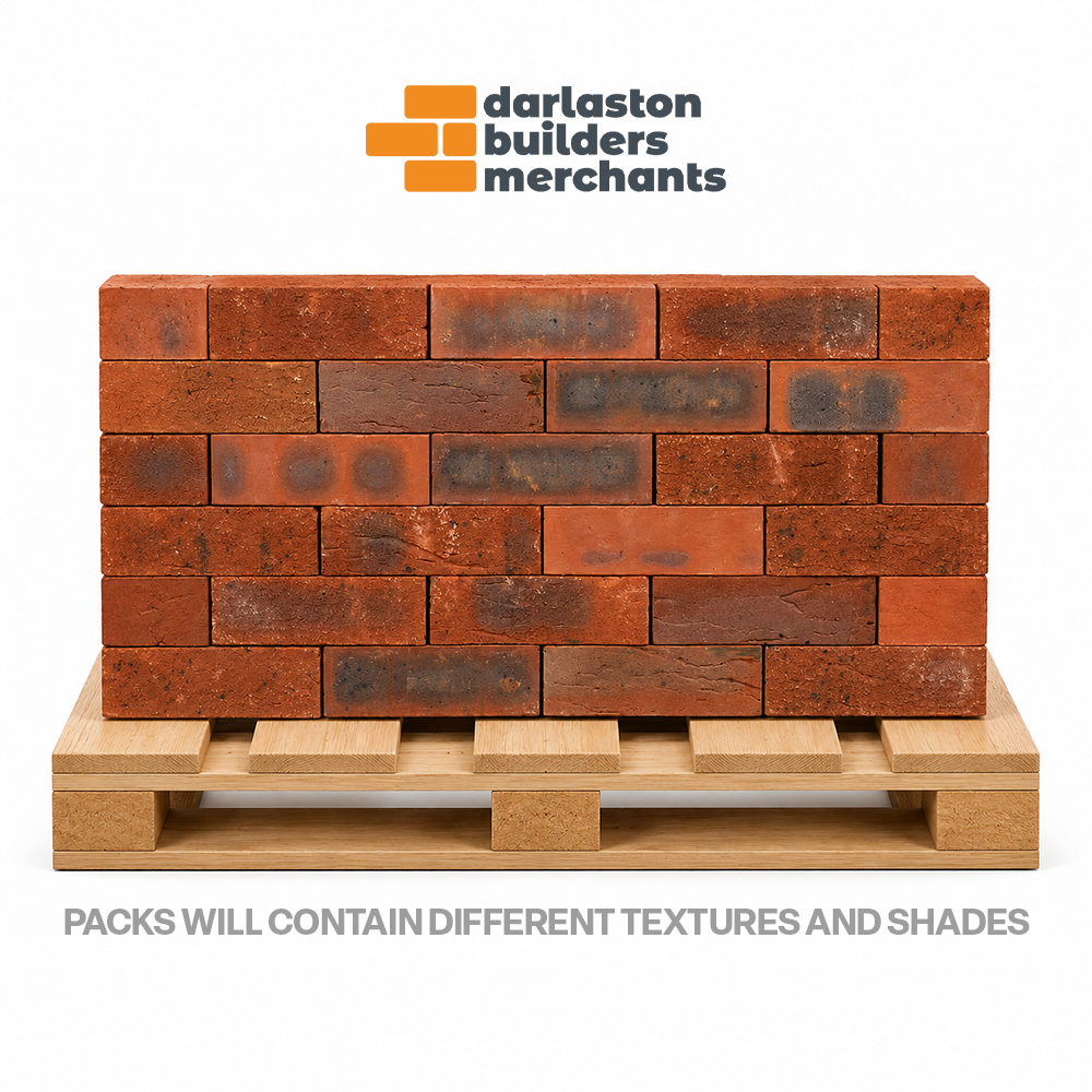 Red Mixed Commons 65mm N/S (non standard brick) (Pack 552)