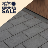NewGrange Black Granite Paving Slab 600x400x40mm