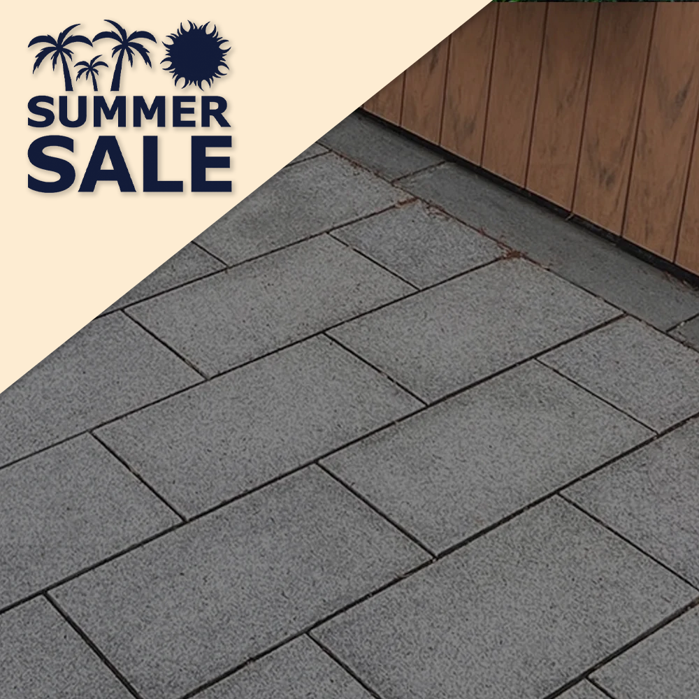 NewGrange Black Granite Paving Slab 600x400x40mm