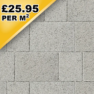 NewGrange Silver Granite - 3 Size Block Paver 10.08m2 Pack