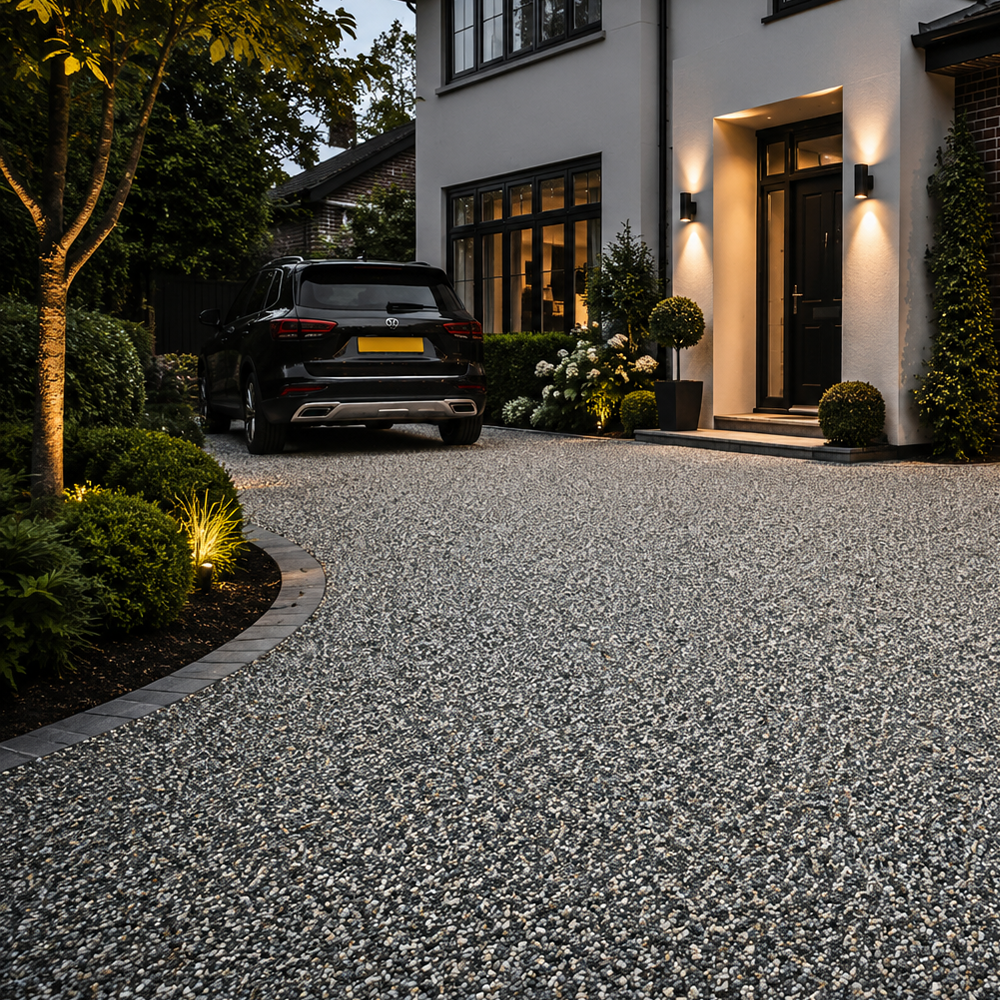Resin Bound DIY Landscaper Kit – 4m² – Nordic Grey 2–5mm (Resin & Gravel Included)