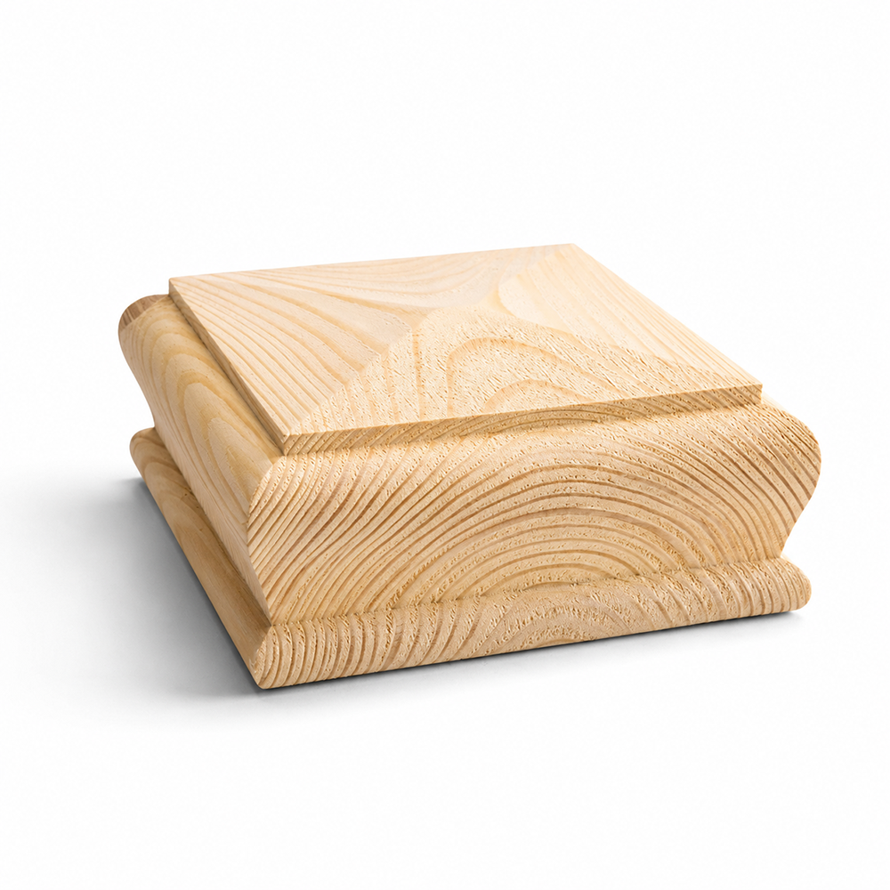 PYRAMID CAP 90X90MM PINE (FOR NEWEL POST)