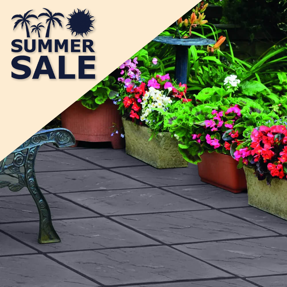 Preston Charcoal Paving Slab 450x450mm