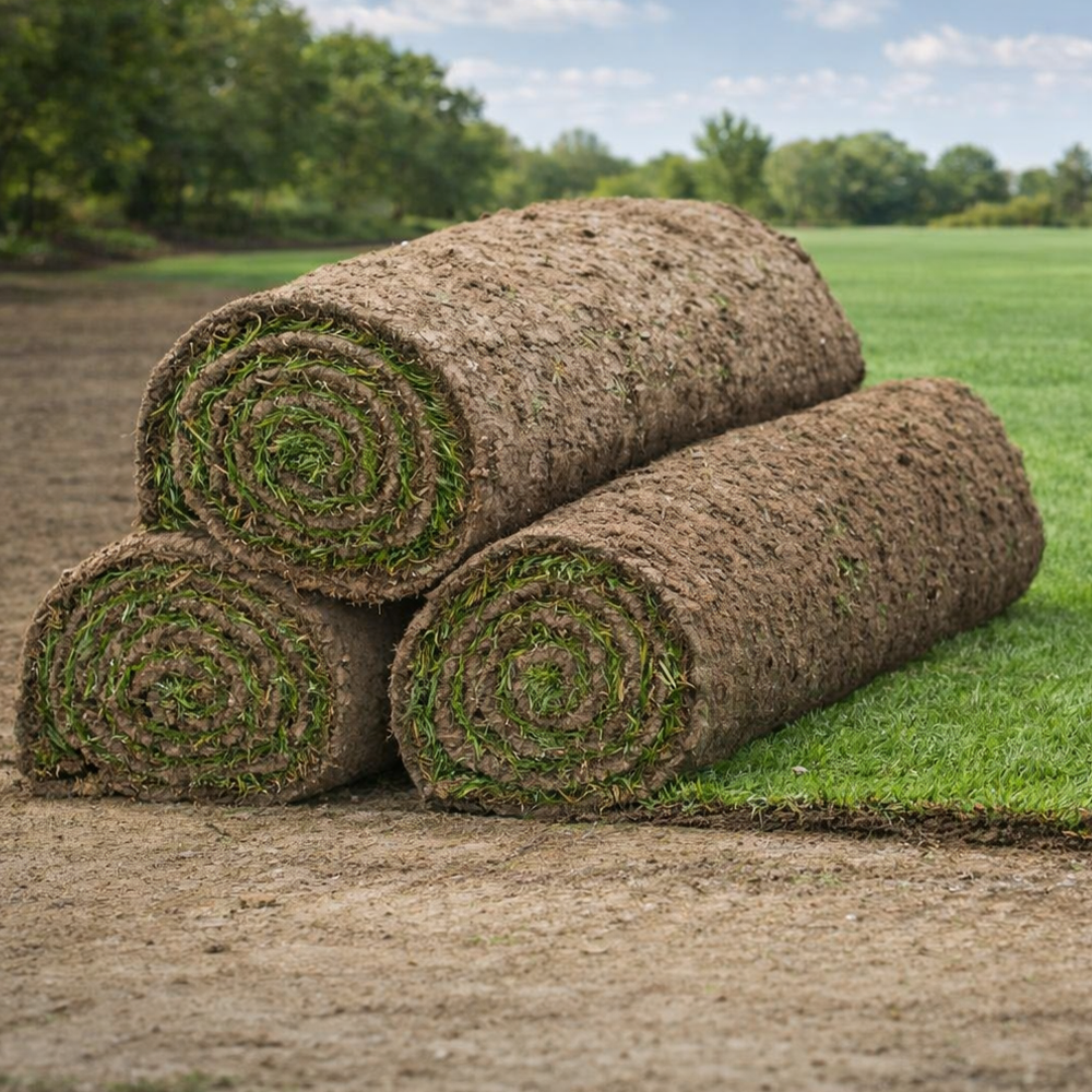 Quality Real Grass Lawn Turf Cultivated Rolls (1 Roll)