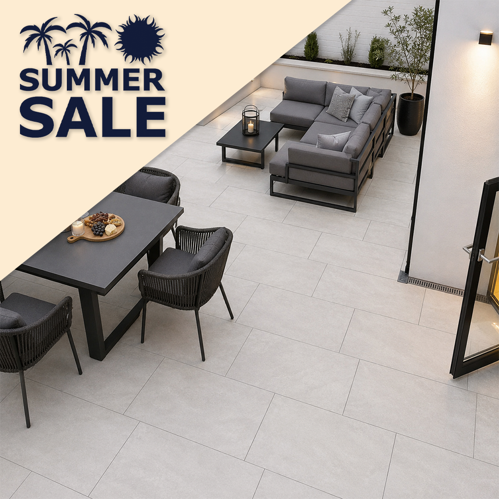 Quartz White Porcelain Paving Tile