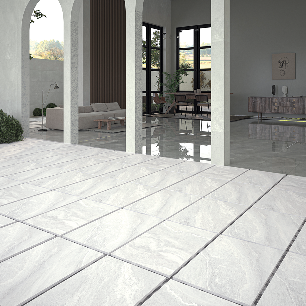 Sierra Bianco 20mm Outdoor Slab Porcelain Paving Tile 900x600mm
