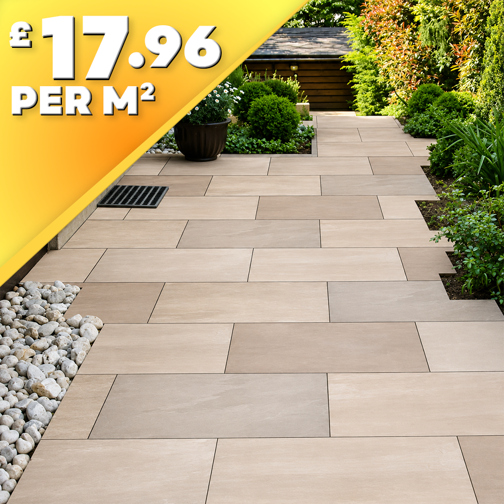 Raj Green Porcelain Paving Tile