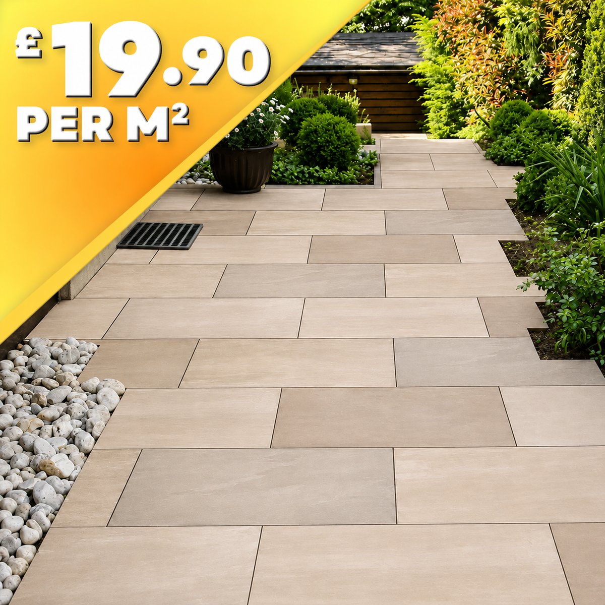 Raj Green Porcelain Paving Tile