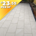 Riveria Bianco 20mm Outdoor Porcelain Paving TIle | 900 x 600mm