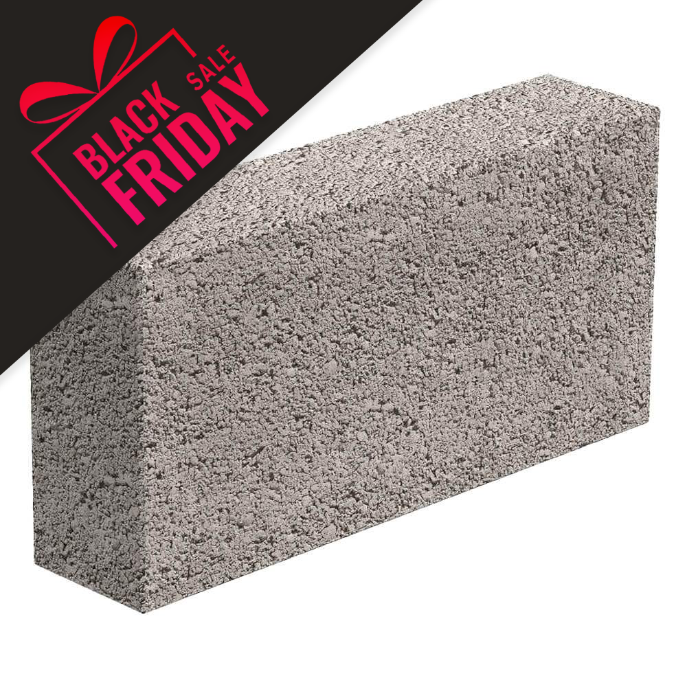 100mm Solid Dense Concrete Block 7.3N 440x215x100mm