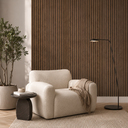 Teak Smoked Walnut Acoustic Wall Panel 2400mm x 600mm