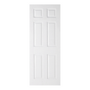 Textured 6 Panel Regency Internal White Door 1981x762x35mm (30")