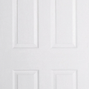 Textured 4 Panel Internal White Door 1981x762x35mm (30")