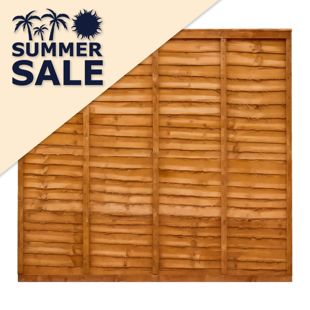 Heavy Duty Over Lap Fence Panel 6ftx5ft