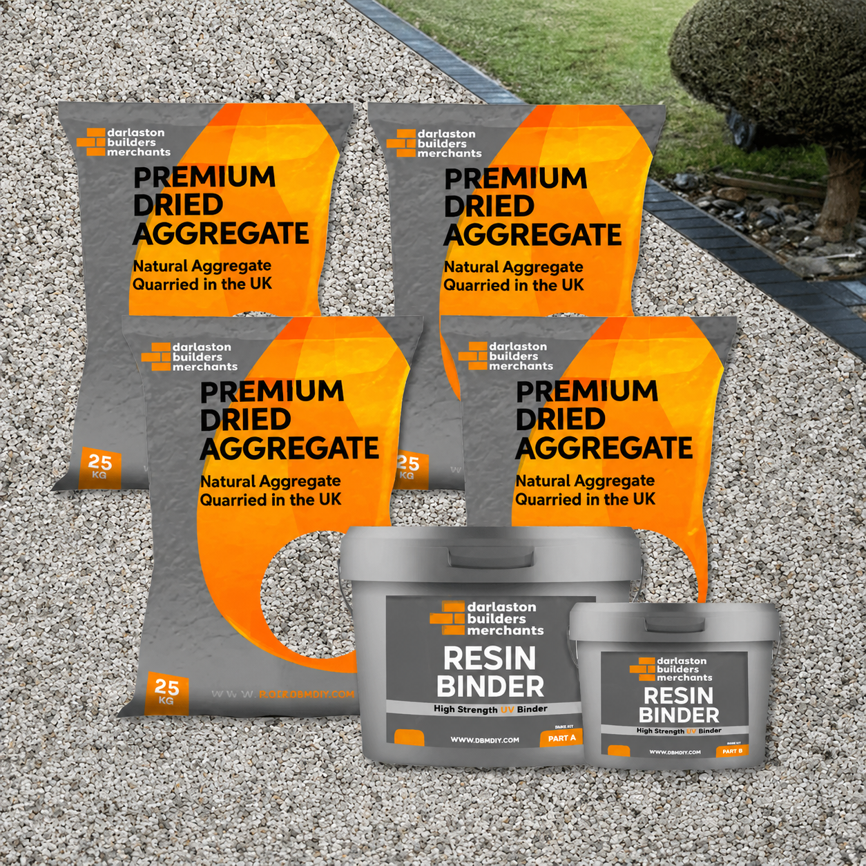 RESIN BOUND 4m2 KIT AZULADO MARBLE 2-5mm (inc resin & gravel)