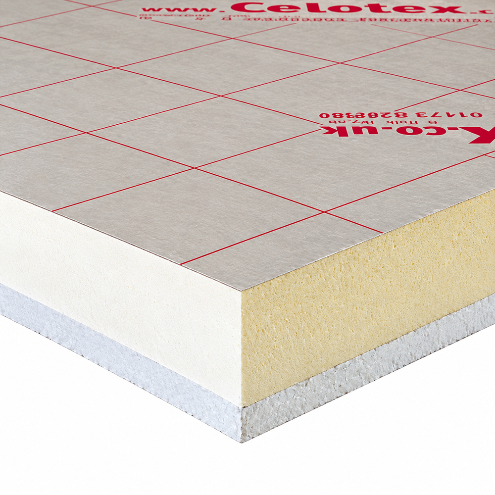 37.5mm PIR Insulated Plasterboard 2400mm x 1200mm (8ft x 4ft)