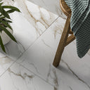 Calacatta White/Gold Marble Porcelain Paving TIle