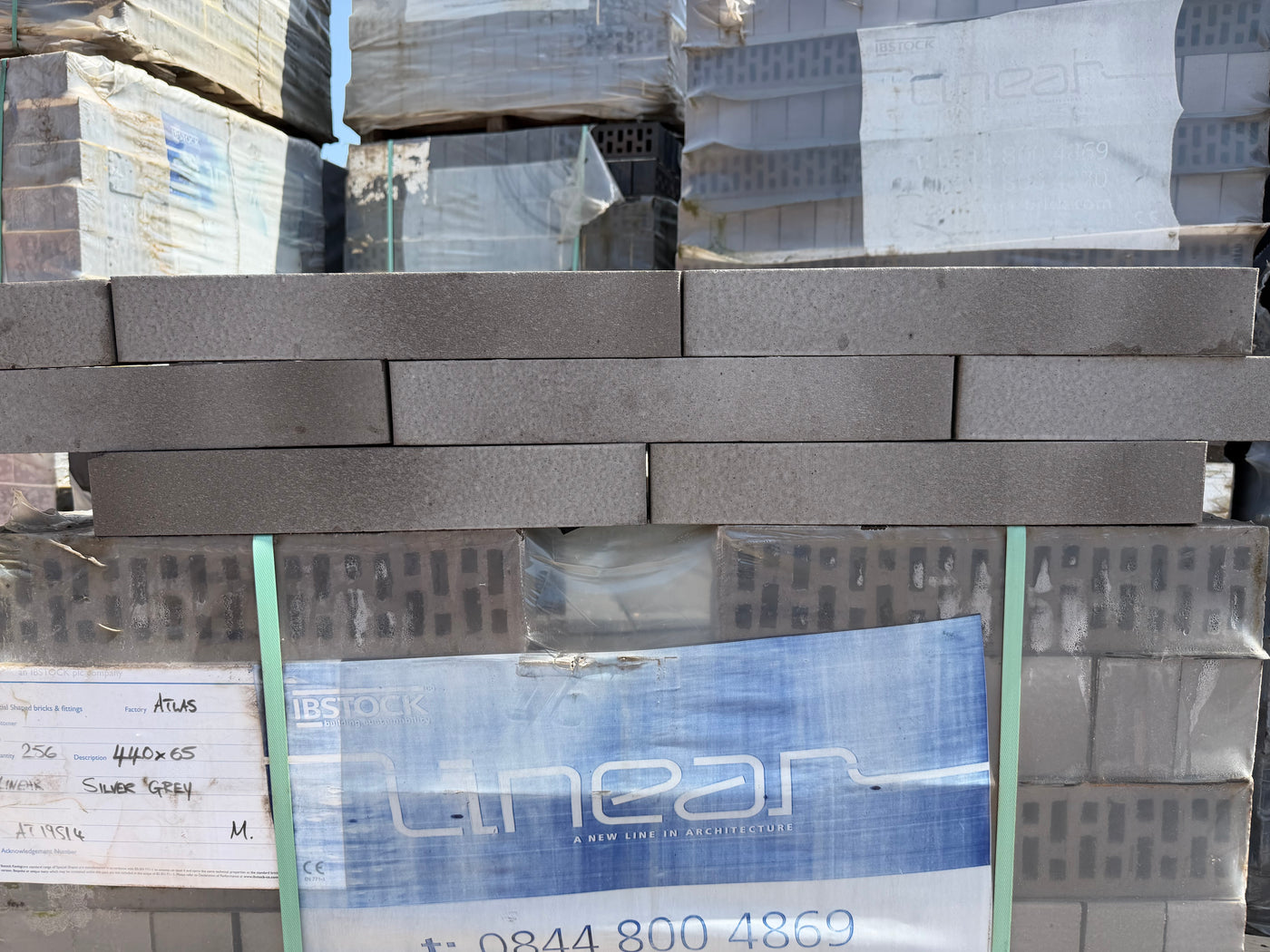 Linear Silver Grey 440x65mm