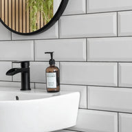Metro Tile Bevelled 200X100 White Per m2