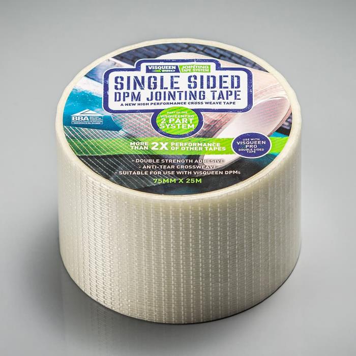 Visqueen Single Sided Gas Membrane Tape 75mm x 25 meter