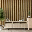 Natural Oak Acoustic Slat Wall Panel 2400 x 600mm