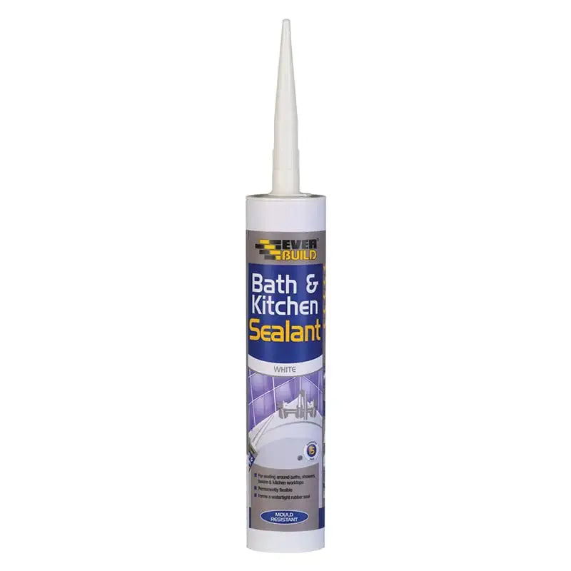 Everbuild Bath And Kitchen Sealant White 290ml