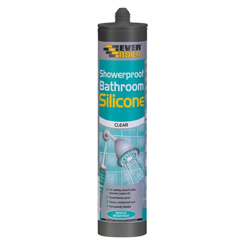 Showerproof Bathroom Silicone Clear 310ml