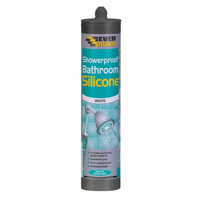 Showerproof Bathroom Silicone White 295ml