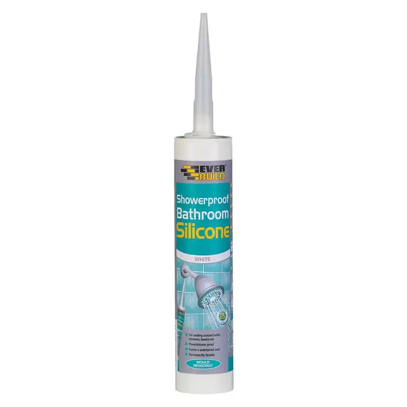 Showerproof Bathroom Silicone White 295ml