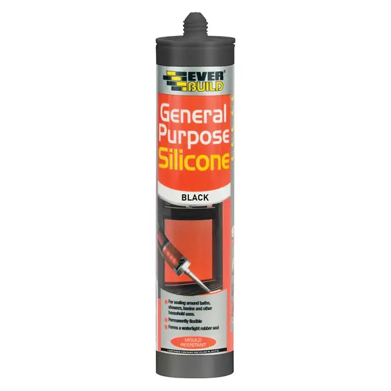 Everbuild General Purpose Silicone Black 290ml