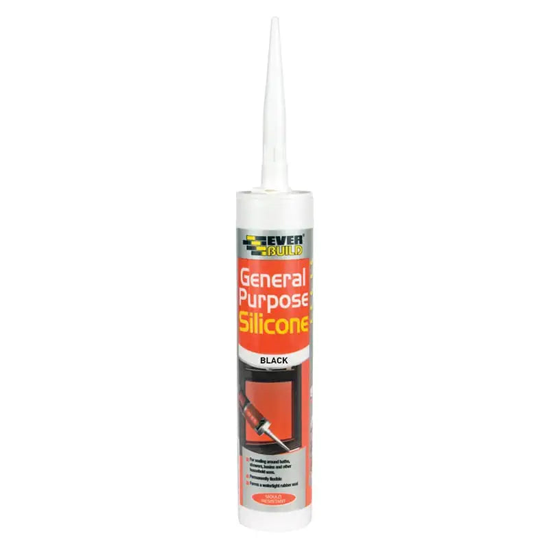 Everbuild General Purpose Silicone Black 290ml