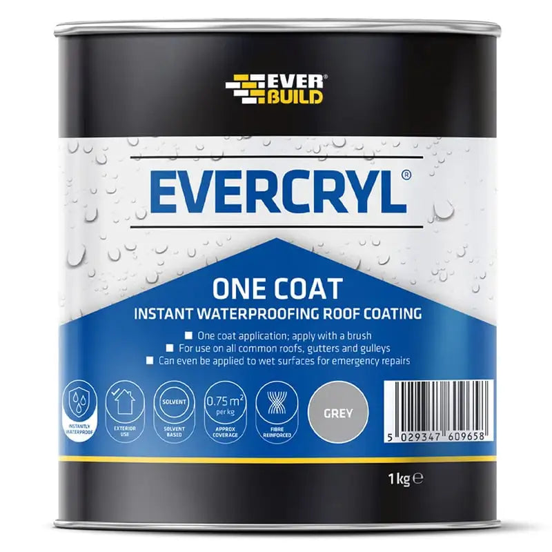 Everbuild Evercryl One Coat Grey 1Kg