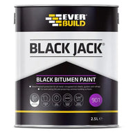 Everbuild 901 Black Jack Bitumen Paint 2.5L