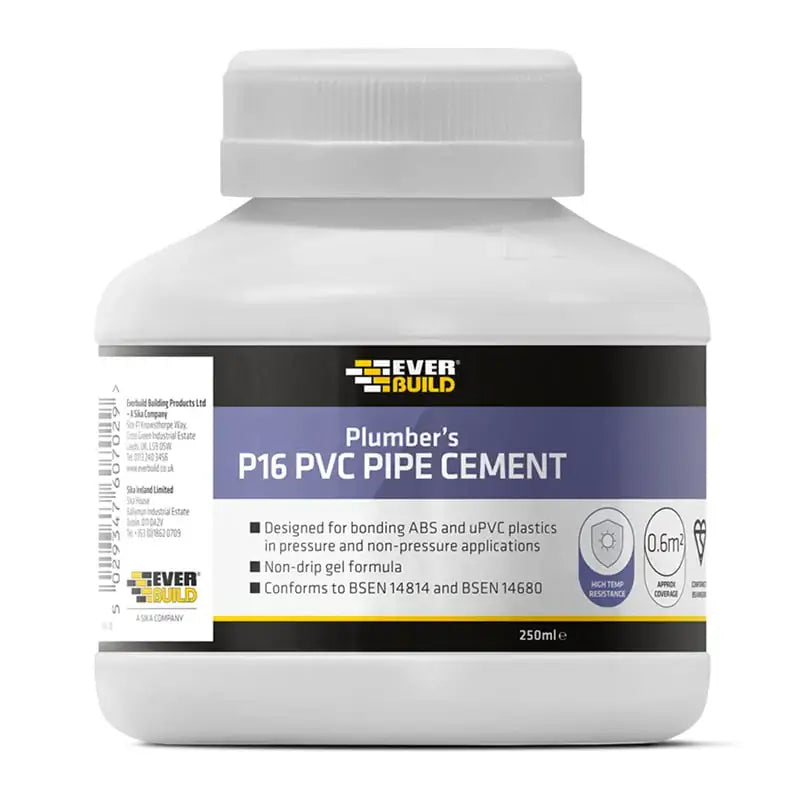 Everbuild P16 PVC Pipe Cement 250ml