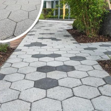 HEXO GREY GRANITE FINISH PAVING PACK HEXO GREY GRANITE FINISH PAVING PACK