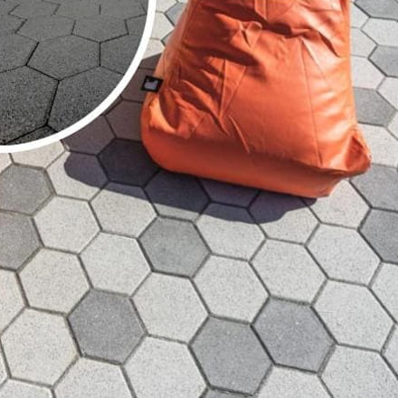 HEXO BLACK GRANITE FINISH PAVING PACK HEXO BLACK GRANITE FINISH PAVING PACK
