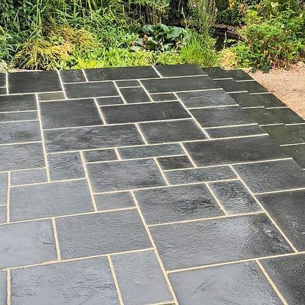 BLACK SLATE NATURAL STONE PAVING PACK BLACK SLATE NATURAL STONE PAVING PACK