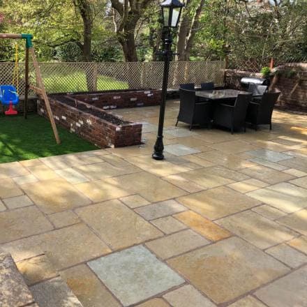 TUMBLED LIMESTONE YELLOW NATURAL STONE PAVING PACK TUMBLED LIMESTONE YELLOW NATURAL STONE PAVING PACK
