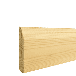 Chamfered / round skirting 71 x 15mm