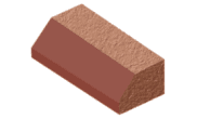 Specialist Bricks: Plinth Stretcher Brick Red