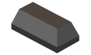 Specialist Bricks: Plinth Ext Return Brick Blue