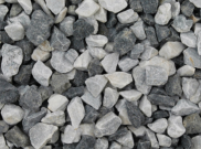 Decorative chippings, gravels & pebbles: Black ice chippings 20mm Bulk bag