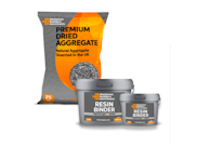 Decorative Chippings, Gravels & Pebbles: Nordic Grey Resin Bound Kit 1m2