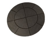 Circle/square & circle paving packs: Chalice circle welsh slate Paving pack 1.5mtr