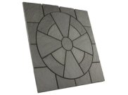 Circle/square & circle paving packs: Rectory circle welsh slate Paving pack 3.24mtr