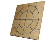 Circle/square & Circle Paving Packs: Ashwell Circle Square Honey Brown 3.2mtr2 patio paving pack