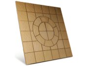 Circle/square & circle paving packs: Chalice circle square 7.29mtr2 paving pack mellow gold