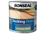 Decking accessories, components & kits: Decking stain mountain green 2.5ltr
