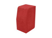 Edgings: Large kerb edgings Red 200mm