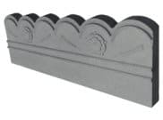 Edgings: Rose edging slate grey 445mm x 165mm